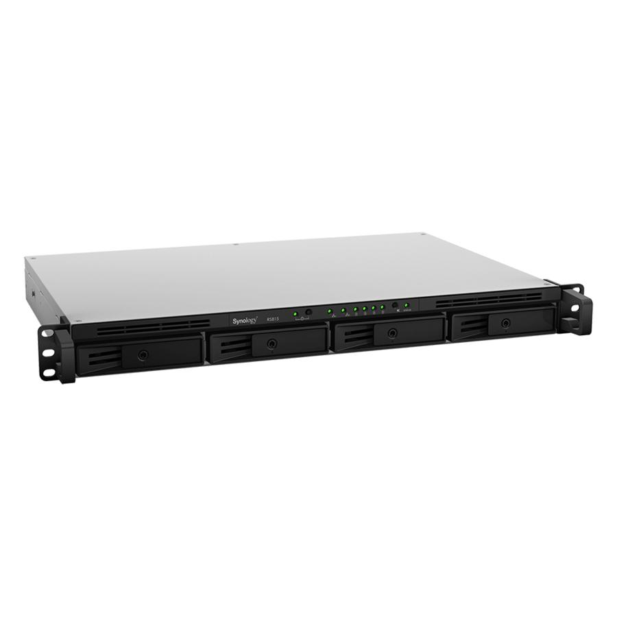 Servidor NAS - Synology RackStation RS815 Bastidor (1U) Ethernet Negro, Plata