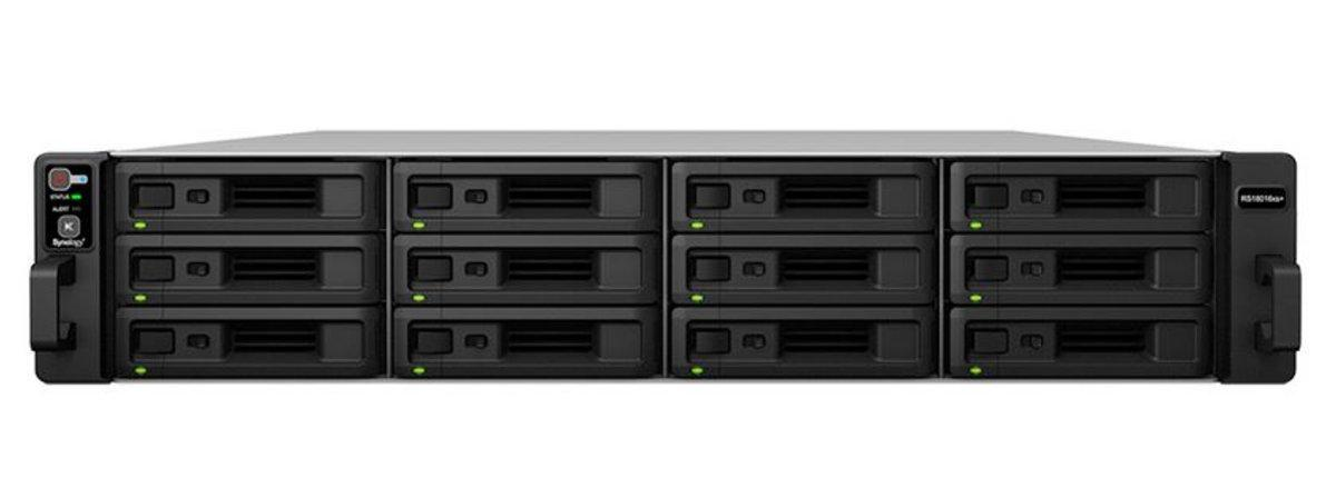 Servidor NAS - Synology RS18016XS+, 12 receptáculos de unidad, núcleo cuádruple 3.3 GHz