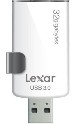 Lexar 32GB, USB 3.0/Lightning 32GB USB 3.0/Lightning Negro, Color blanco unidad flash USB