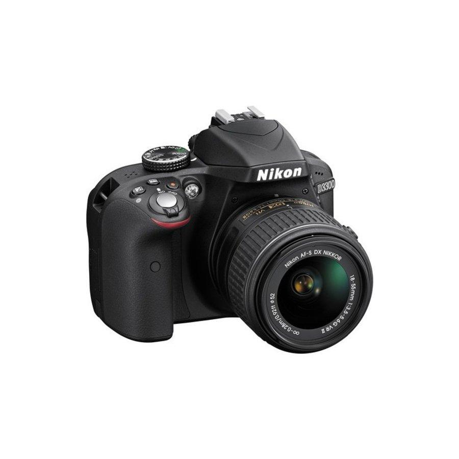 Cámara réflex - Nikon D3300 + Objetivos 18-55 + 55-200 VR + Mochila