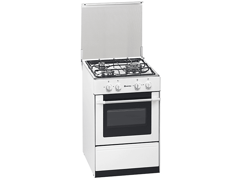 Cocina Meireles G1530dvw 3 fuegos encimera y horno de gas butano quemador wok 1530 blanco zonas blanca g1530 1 triple con grill independiente butanopropano 44 53