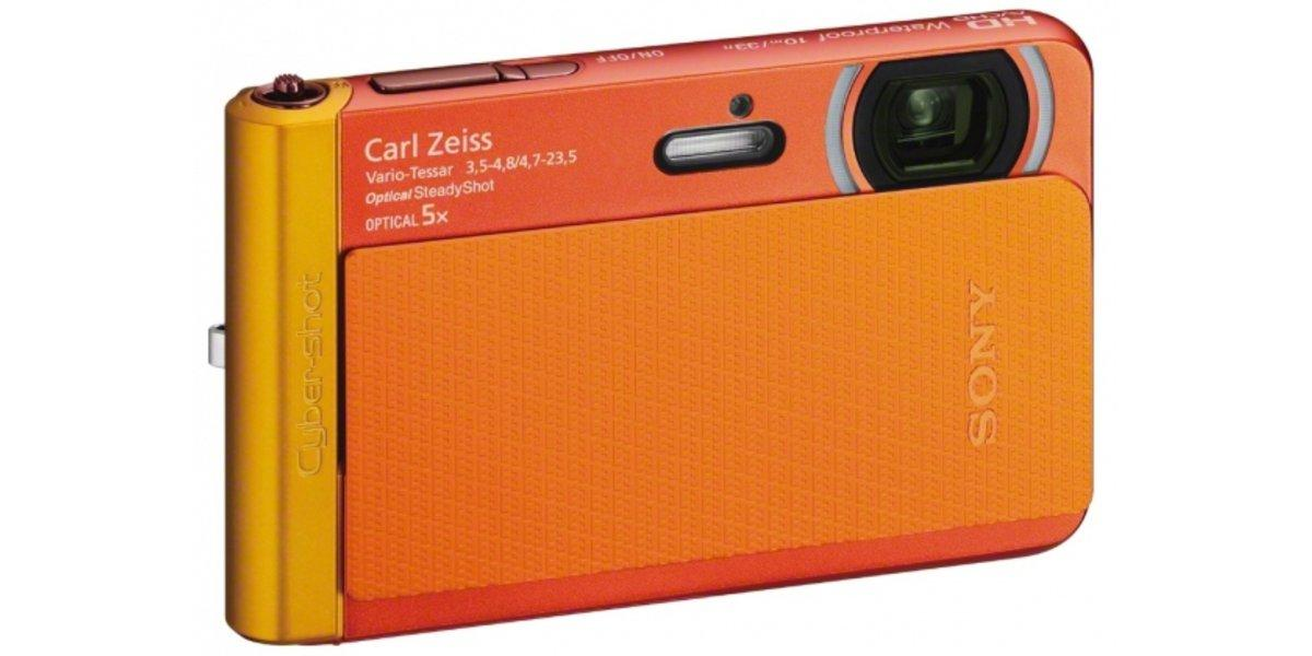 Cámara acuática - Sony DSC-TX30B Naranja, 18.2 Mp, Full HD