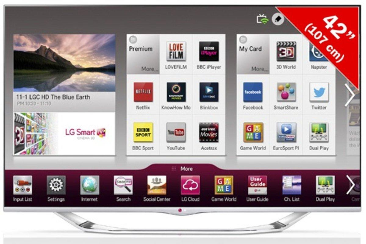 TV LED 42" - LG 42LA740s Smart TV, WiFi, 3D, 800Hz