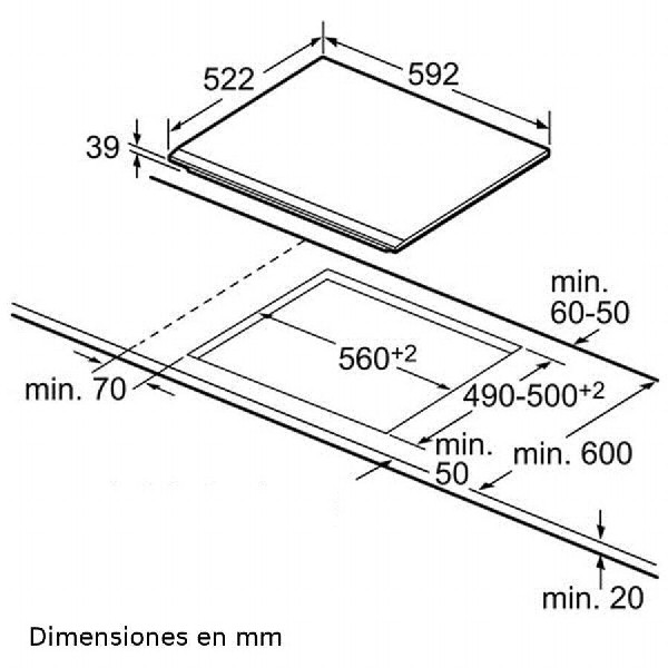 Encimera - Bosch PKF631B17E Vitrocerámica, 4 zonas, Programable, Función memoria