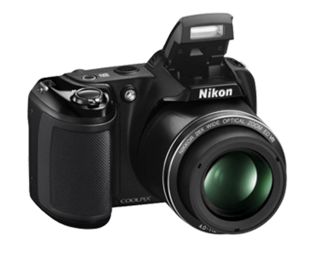 Cámara Bridge - Nikon Coolpix L340 + Estuche + Palo Selfie