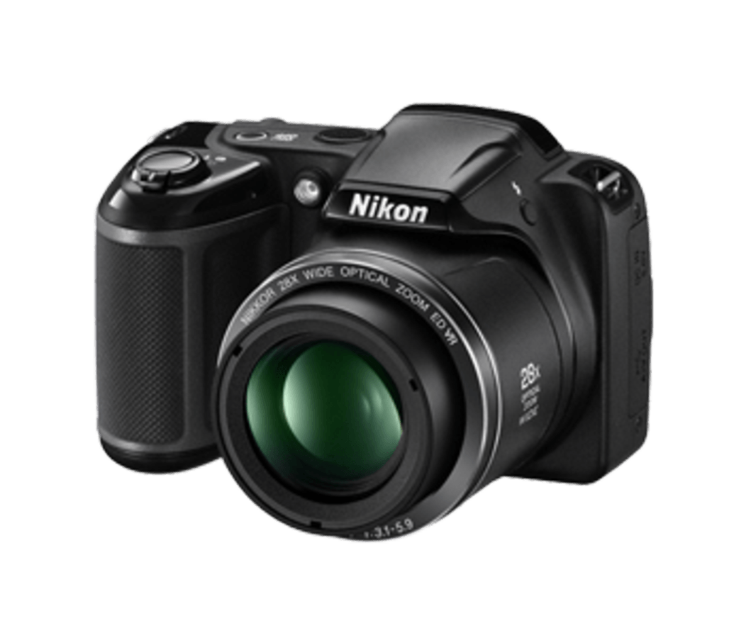 Cámara Bridge - Nikon Coolpix L340 + Estuche + Palo Selfie