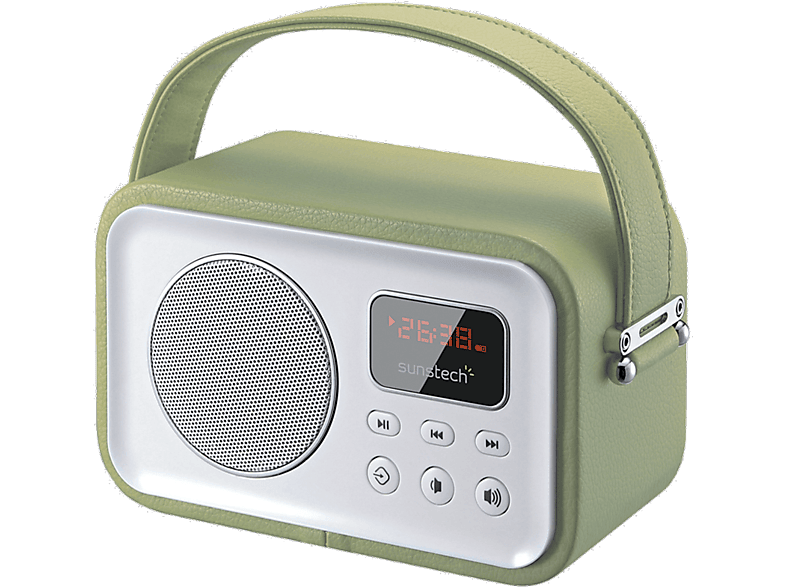 ALTAVOZ PORTATIL CON RADIO FM SUNSTECH RPBT460 BUETOOTH Y CARGA INALAMBRICA PARA TU SMARTPHONE - miniatura 4