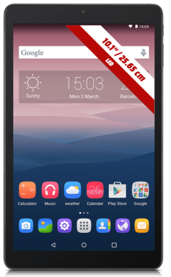 Tablet - Alcatel One Touch Pixi 3 Wifi, Negro, 10.1", 5 Mpx