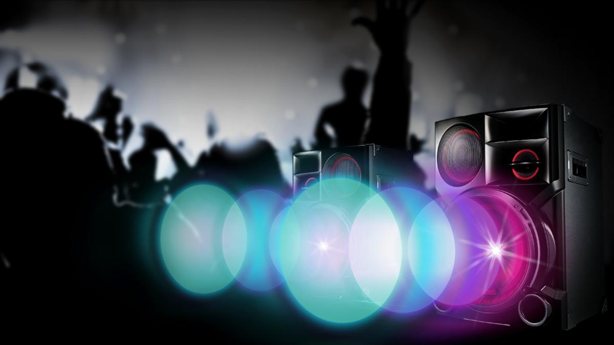 Minicadena - LG CM9960, Bluetooth, Karaoke, Luces Dance, Efectos DJ, 4800W