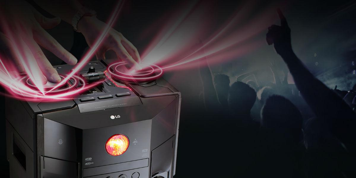 Altavoces inalámbricos - LG OM7560, Bluetooth, Efectos DJ, Karaoke, 12000W