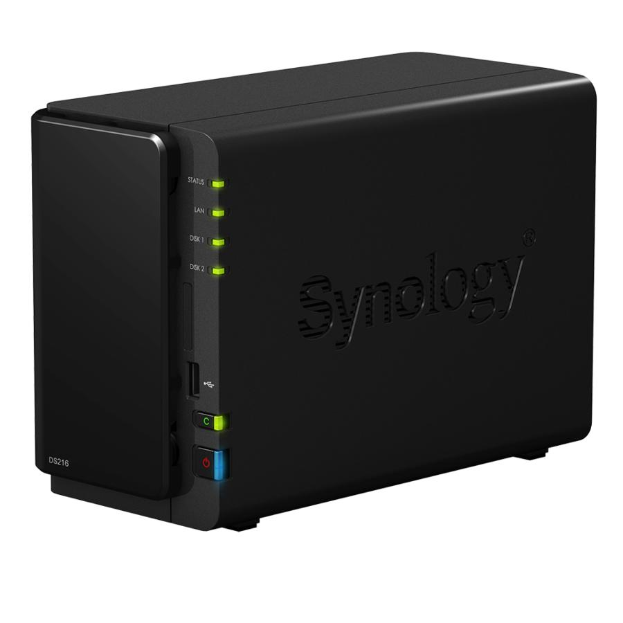 Servidor NAS - Synology DiskStation DS216, 2 Bahías, Capacidad 16 TB
