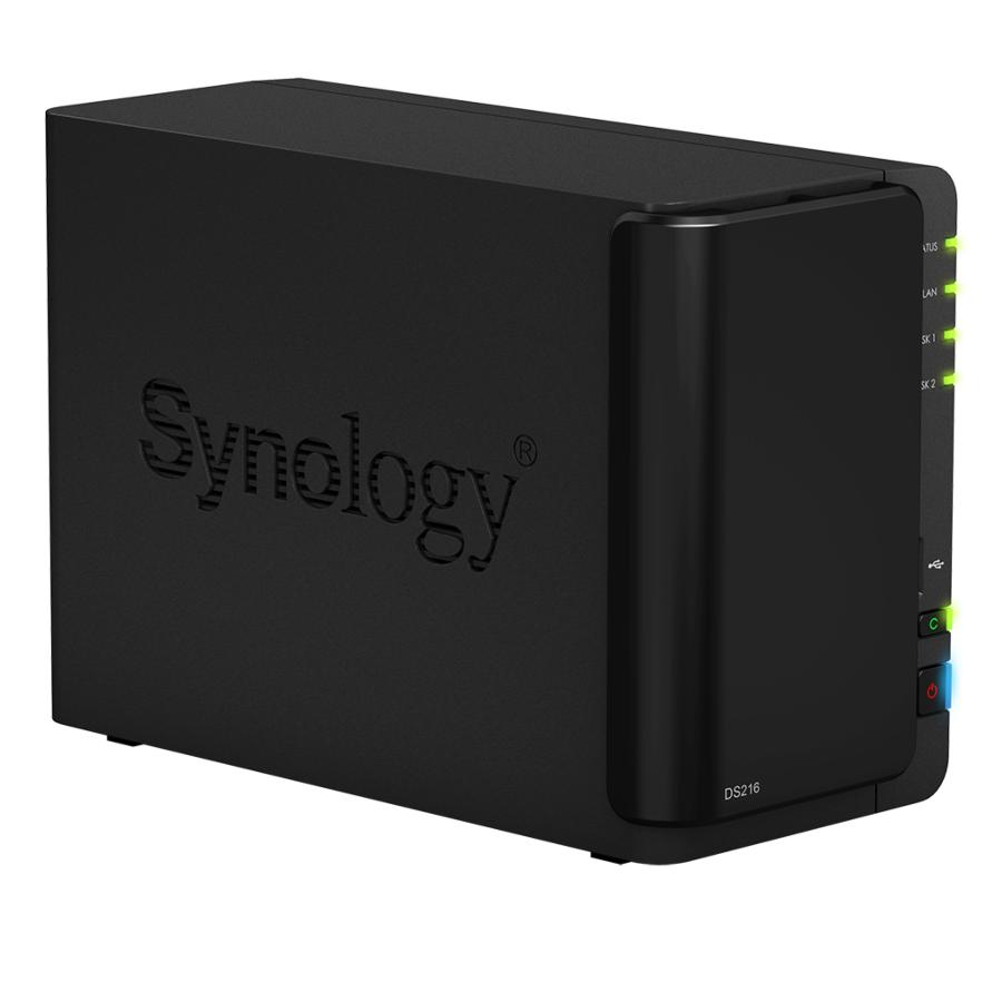 Servidor NAS - Synology DiskStation DS216, 2 Bahías, Capacidad 16 TB