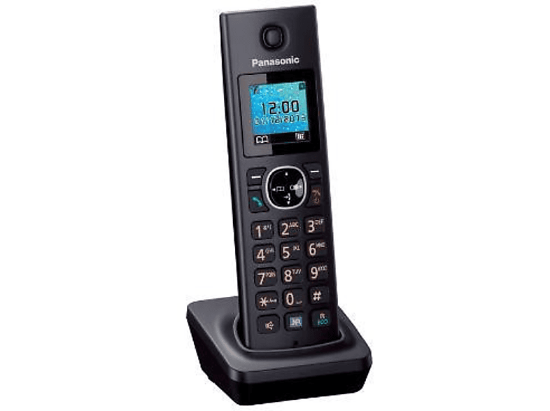 Teléfono  Panasonic KXTGC313SPB, Fijo, Inalámbrico, Trio, LCD,  Localizador, Bloqueo de Llamadas, ECO, Negro