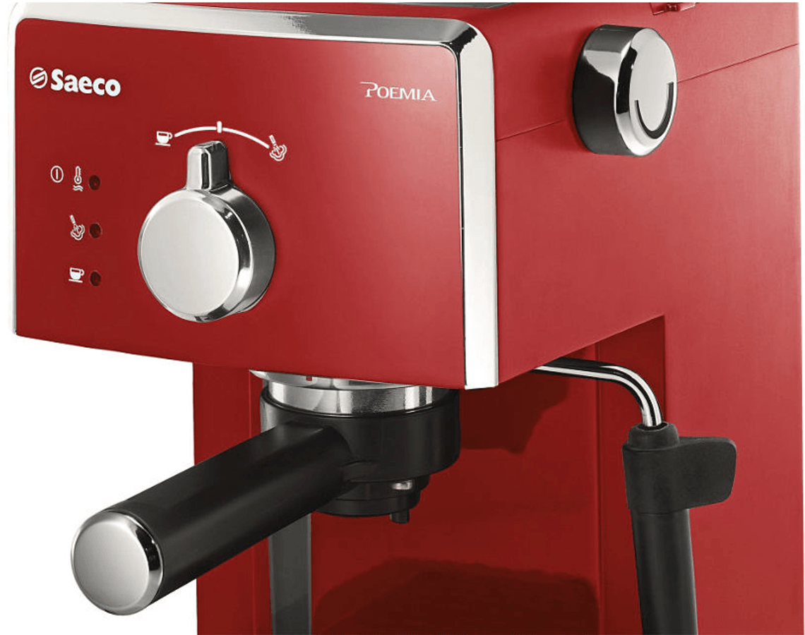 Cafetera express - Saeco HD8323/12 POEMIA FOCUS RED 15 Bares de presión, Bomba de presión de