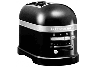 Tostadora - Kitchen Aid 5KMT2204, 1250W, Capacidad para 2 tostadas, 7 niveles, Negro