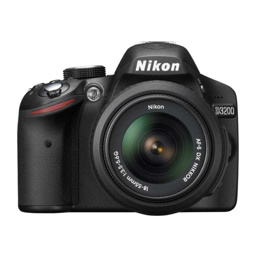 Cámara Réflex - Nikon D3200 + objetivo 18-55 mm y accesorios