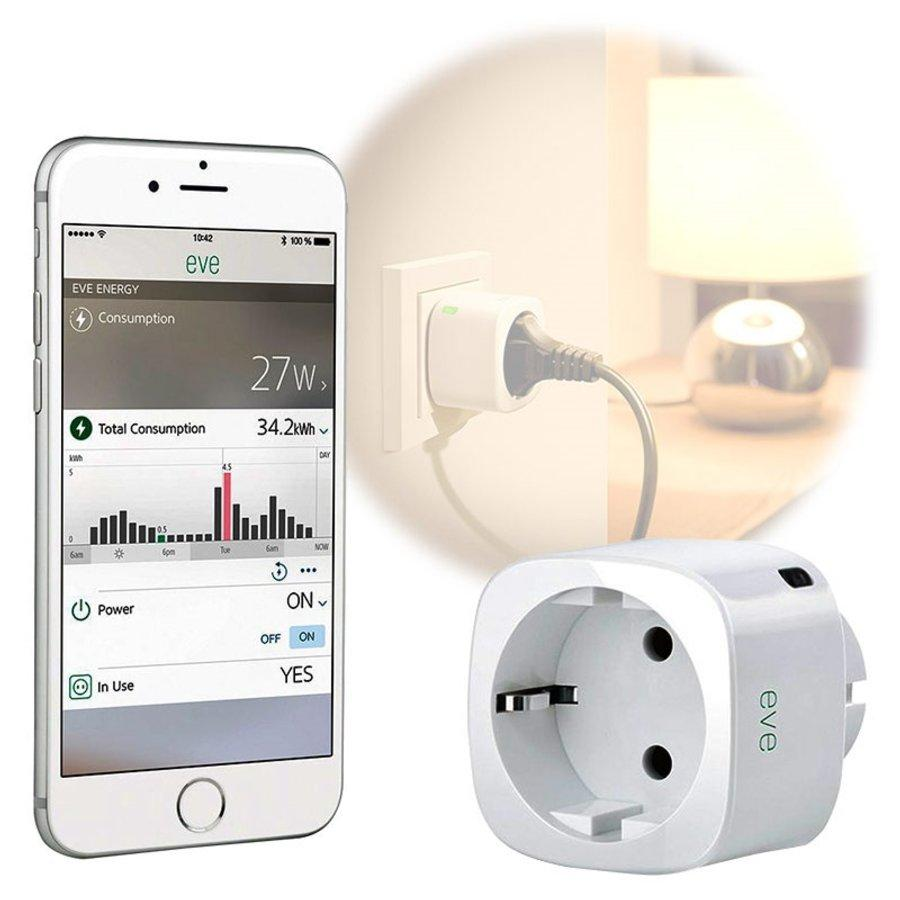 Enchufe Inteligente - ElGato Eve Energy EU Power Sensor Switch, Específico para Apple
