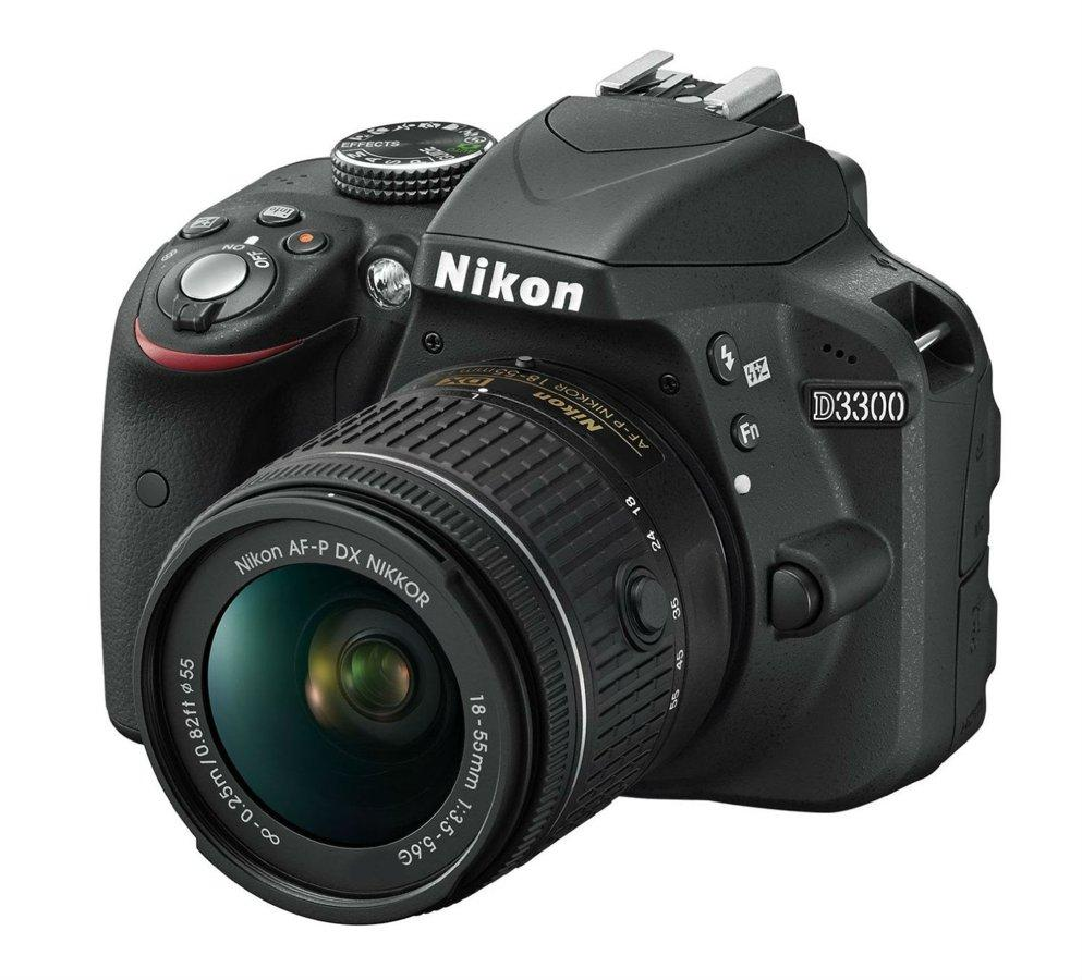 Cámara réflex - Nikon D3300 + AF-P DX 18-55mm + Estuche + Trípode + Libro