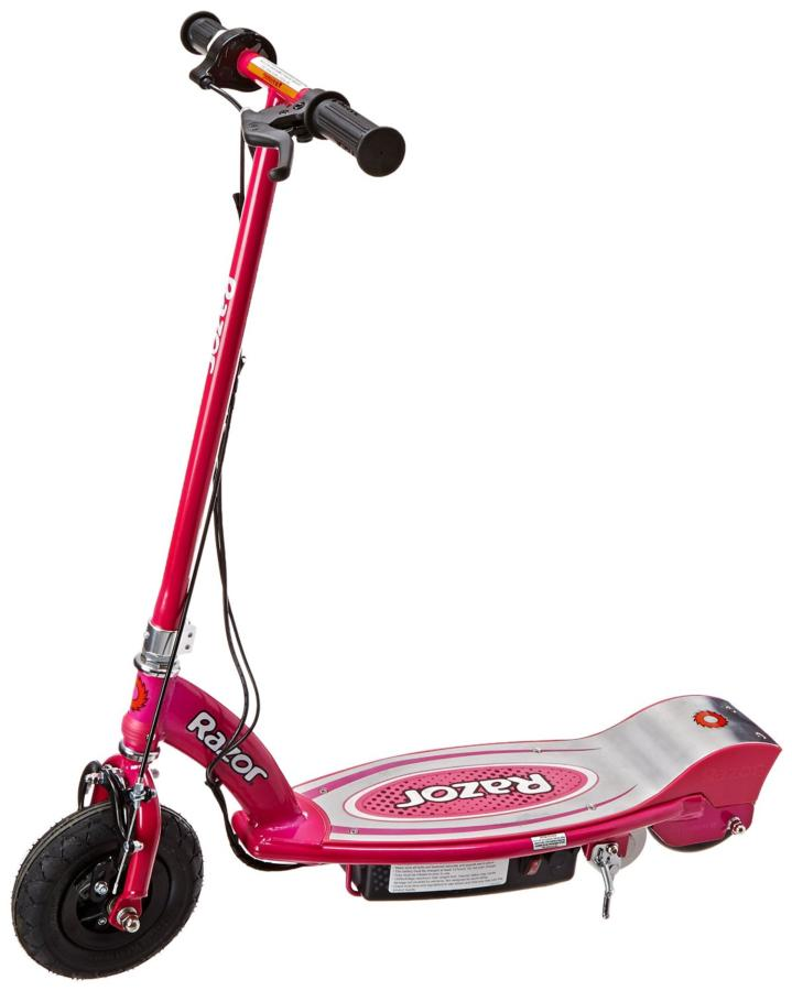 Scooter eléctrico Razor E100, velocidad máxima 16 km/h, rosa
