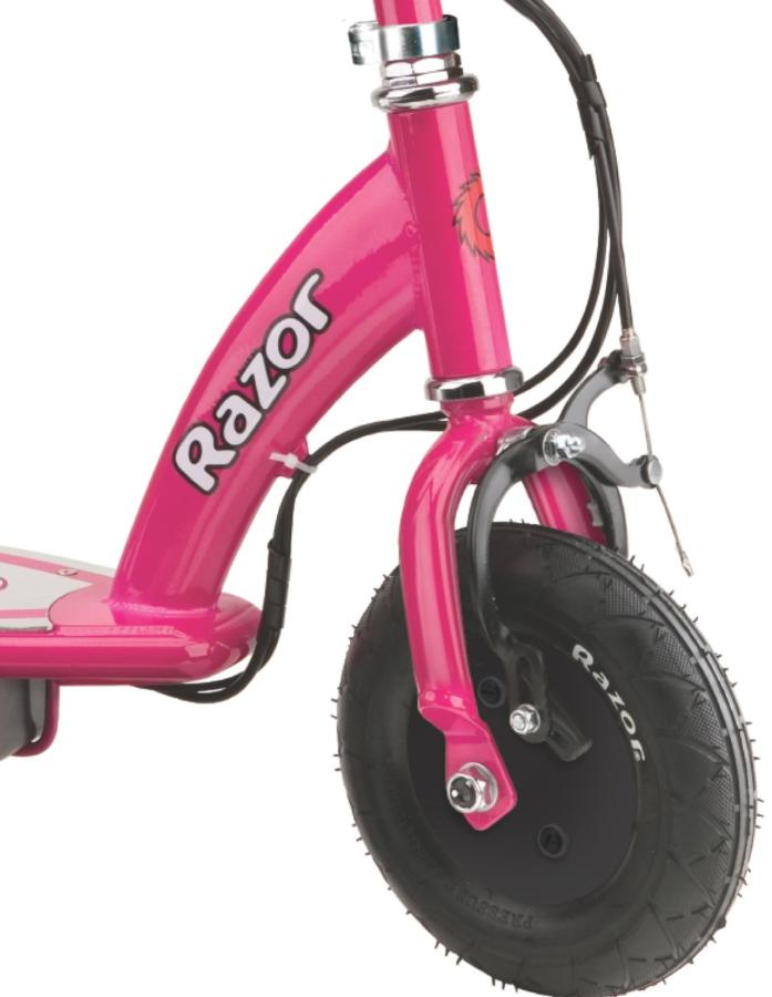 Scooter eléctrico - Razor E100, velocidad máxima 16 km/h, rosa