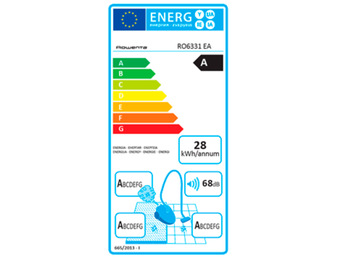 Aspirador con bolsa - Rowenta RO6331 Silence Force Compact 4AAA, 750W, 3.5L, Clase A