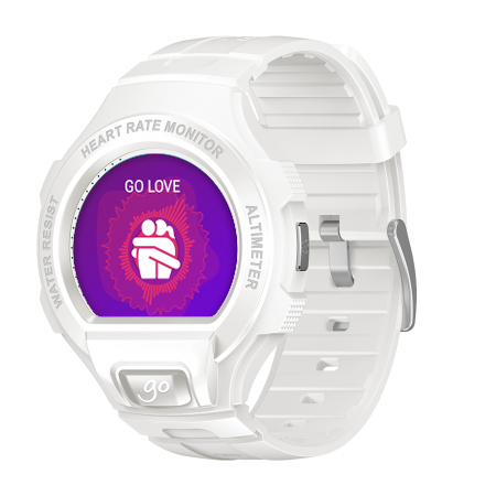 Smartwatch - Alcatel Go Watch, Resistente al agua, Bluetooth, Blanco