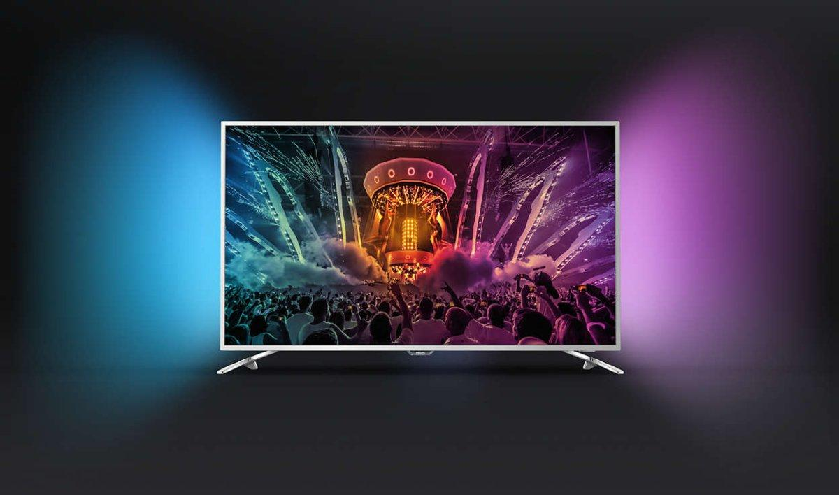 TV LED 55" - Philips 55PUS6501/12, Ultra HD 4K, HDR, Android TV, Ambilight
