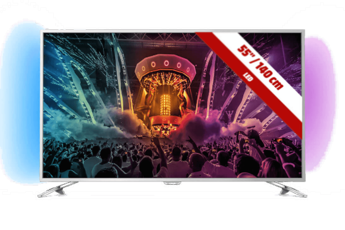 TV LED 55" - Philips 55PUS6501/12, Ultra HD 4K, HDR, Android TV, Ambilight