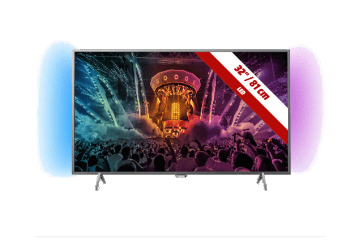 TV LED 32" - Philips 32PFS6401/12, Full HD, Android TV, Ambilight, Wifi