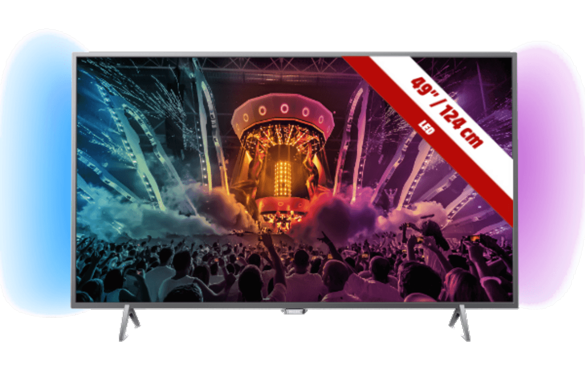 TV LED 49" - Philips 49PUS6401, UHD 4K, Android TV, Ambilight