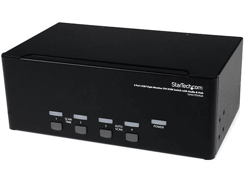 Switch KVM | StarTech.com SV431TDVIUA Conmutador KVM USB Monitor Triple DVI de 4 Puertos