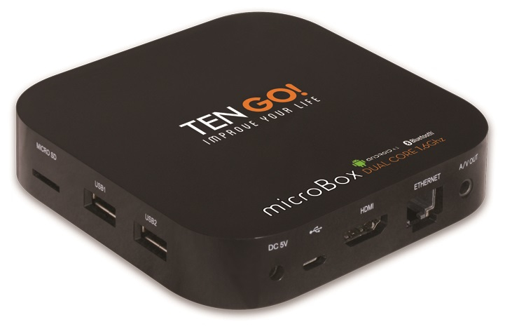 Android TV - TenGO! microBox, Miracast, Dual Core, 4GB, WiFi y Bluetooth