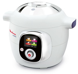 Robot de cocina - Moulinex CE701120 COOKEO Capacidad 6 litros, Potencia 1200W, 50 recetas