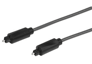 Conexión audio - fibra optica, 1,5 m, negro