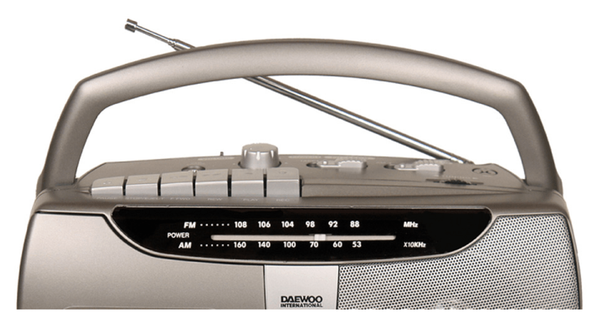 Radio cassette - Daewoo DRP-07G, Gris