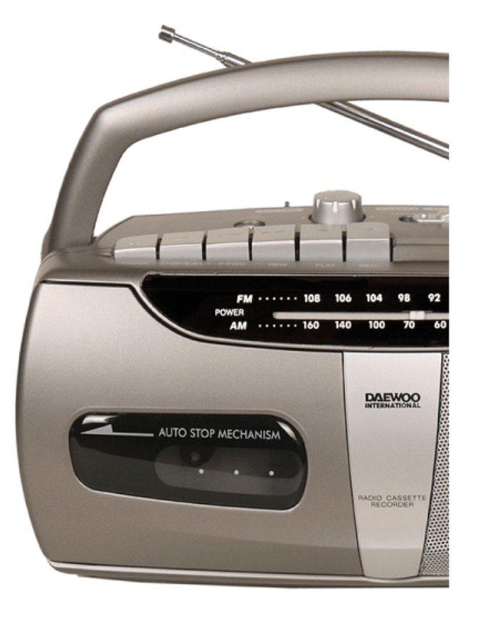 Radio cassette - Daewoo DRP-07G, Gris