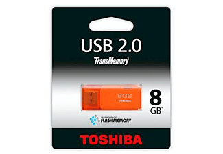 Pendrive de 8Gb - Toshiba Hayabusa memoria USB 2.0, en color naranja