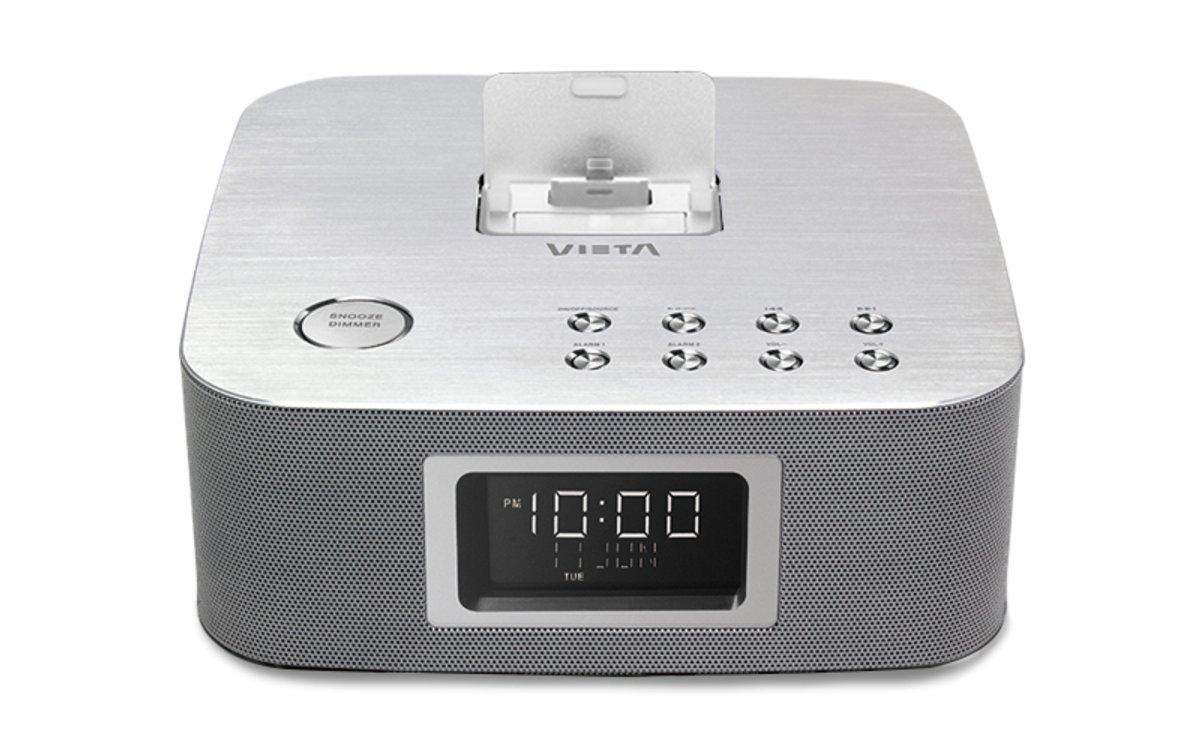 Radio Despertador - Vieta VHUS150SL, Doble USB cargador, Radio FM