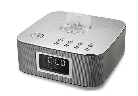 Radio reloj despertador digital FM con doble cargador U