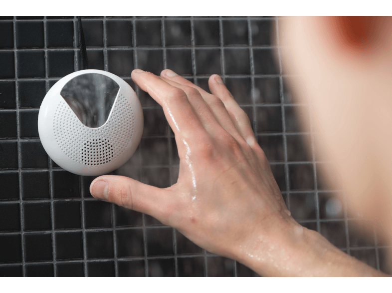 Radio - OK OSR 310, De Ducha, Sintonizador FM, 25W, Blanco