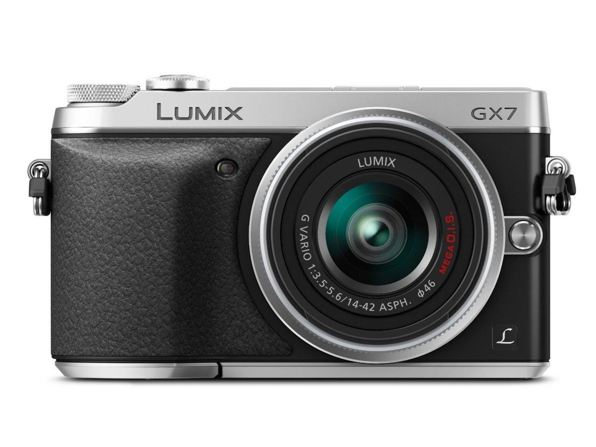 Cámara evil - Panasonic Lumix GX7 Negra, 16 Mp, Visor abatible a 90º, Full HD