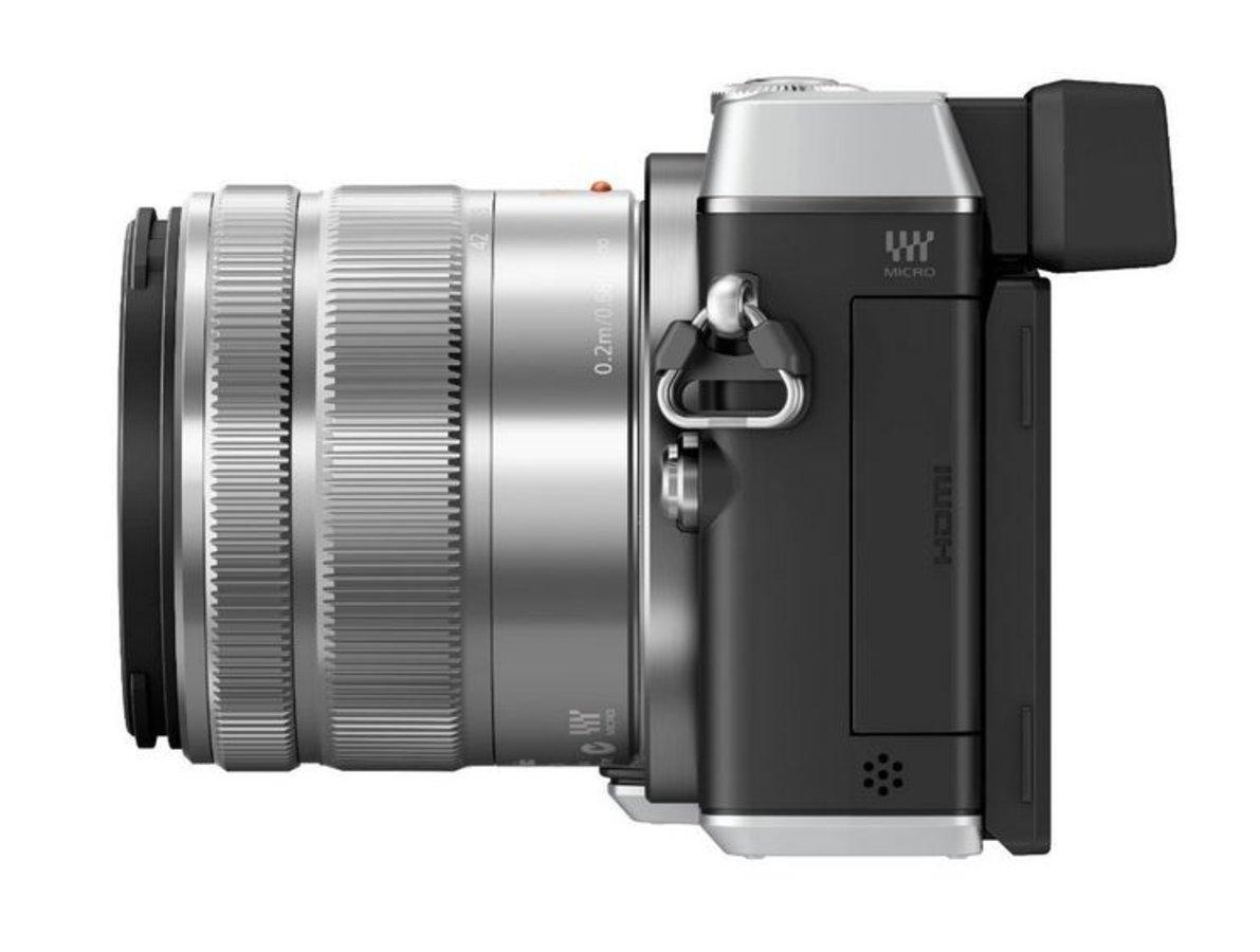 Cámara evil - Panasonic Lumix GX7 Negra, 16 Mp, Visor abatible a 90º, Full HD