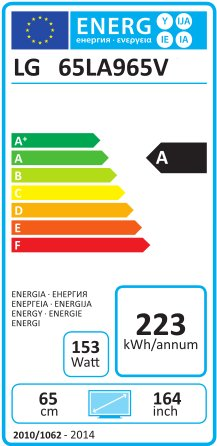 TV LED 65" - LG 65LA965V Ultra HD 4K, Smart TV 4.0