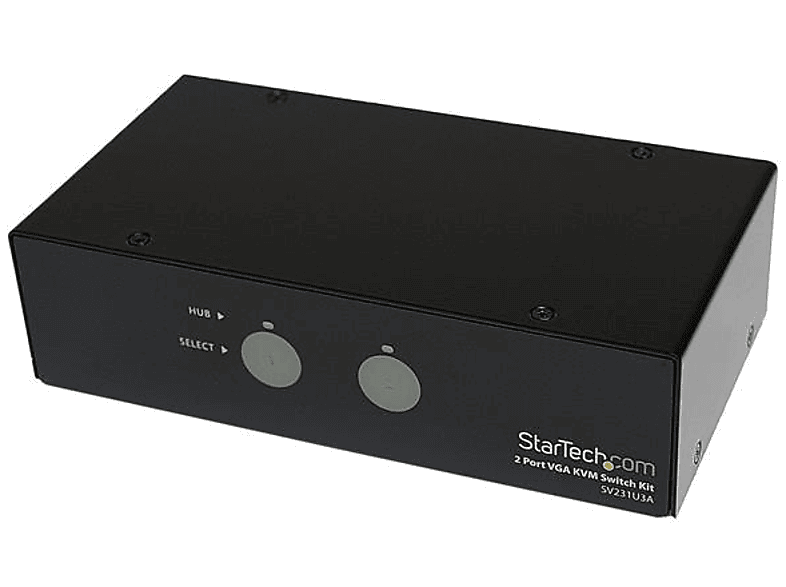 StarTech.com Conmutador Switch Profesional KVM USB 3.0 2 Puertos Vídeo VGA con Audio | 2048x1536