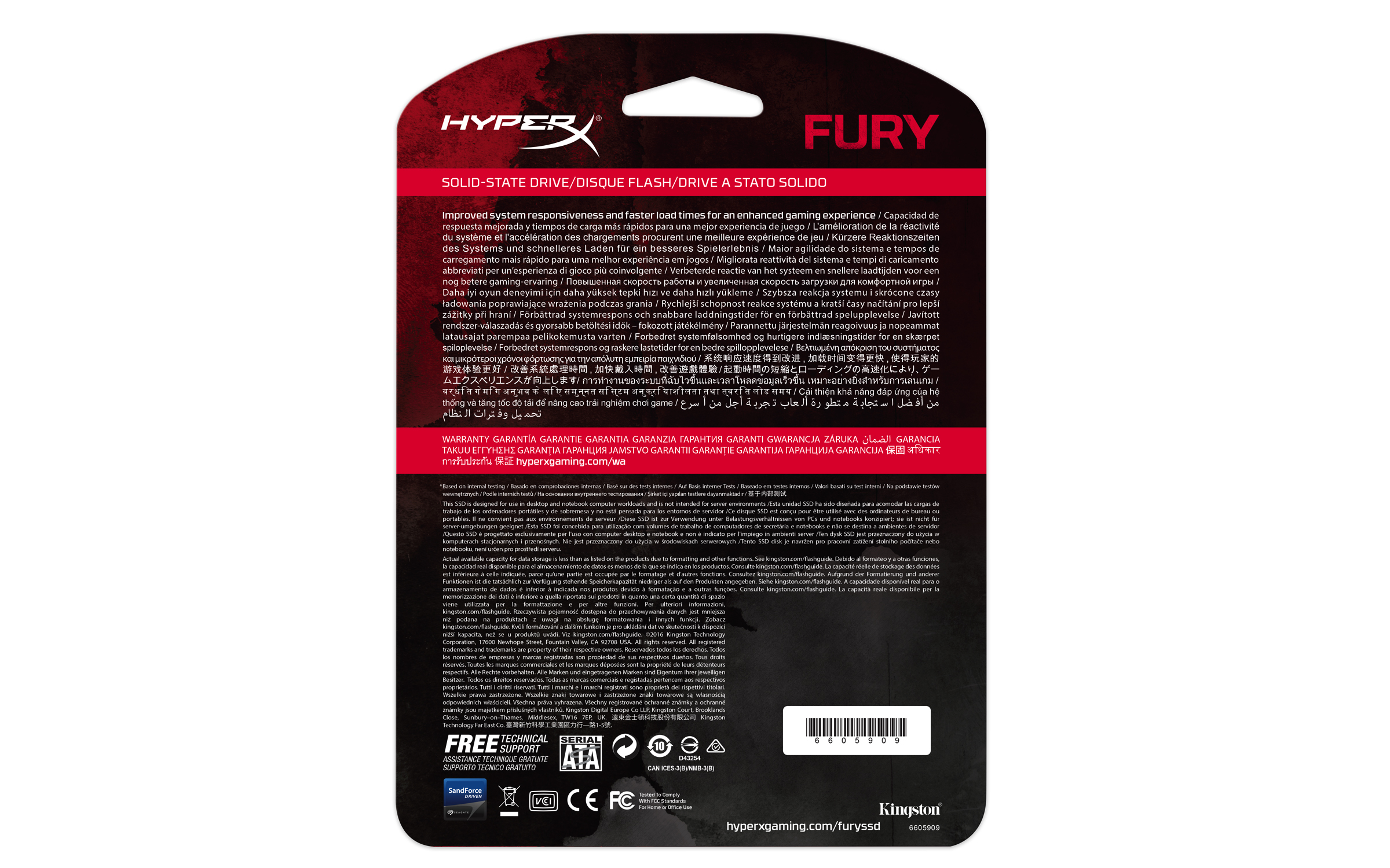 Disco Duro SSD 480GB - Kigston HyperX FURY SSD 480GB