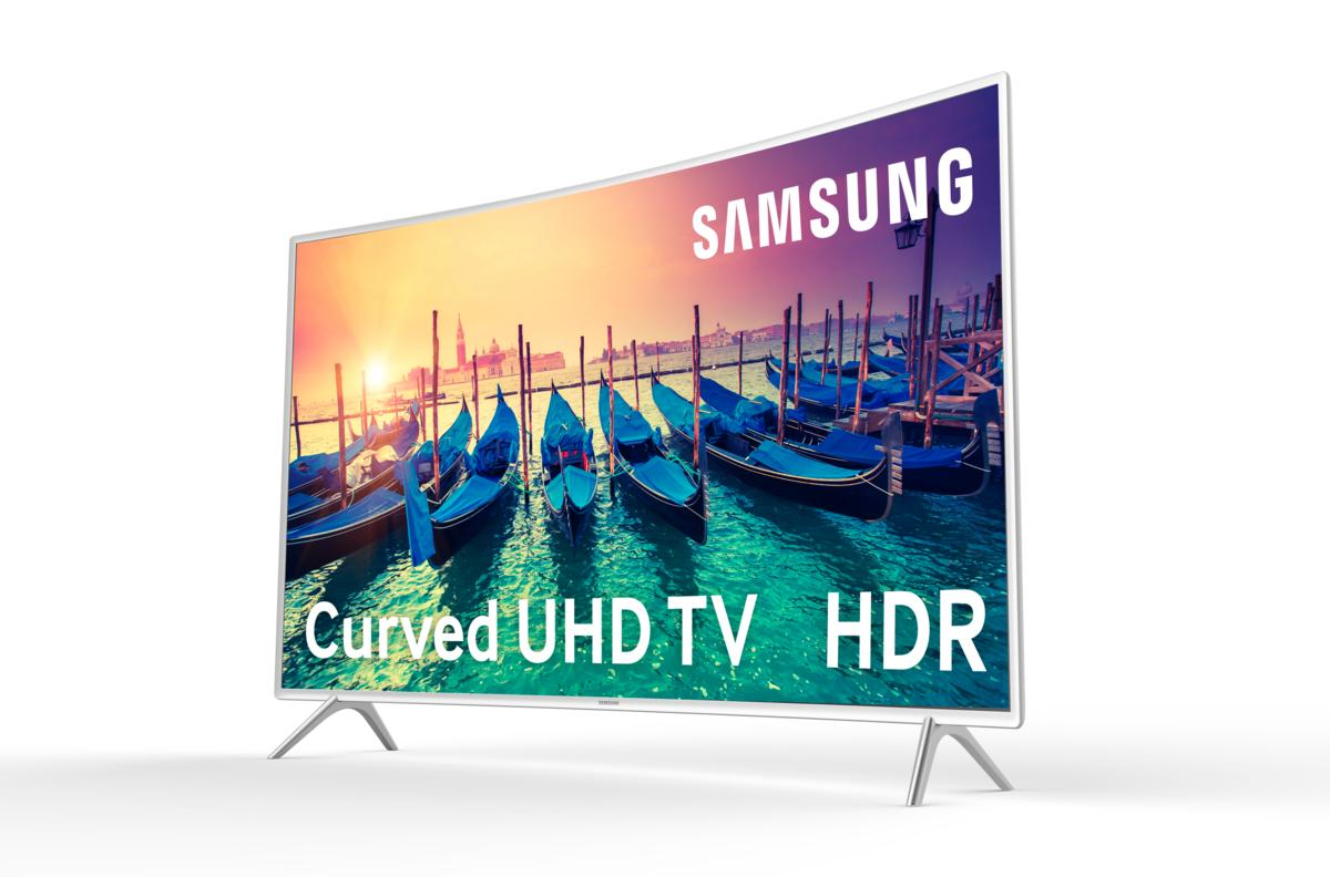 TV LED 55" - Samsung 55KU6510XXC, UHD 4K, HDR, Smart TV, WiFi, Curvo, Blanco