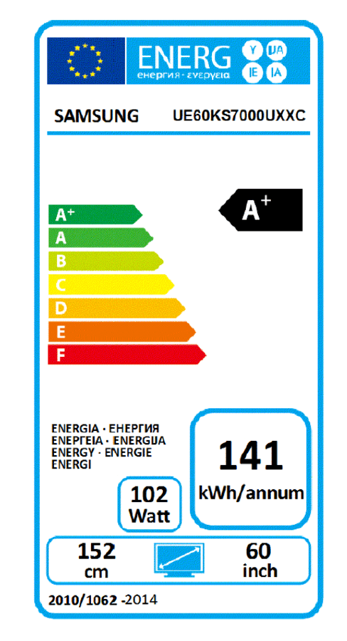 TV LED 60" - Samsung 60KS7000 SUHD 4K, HDR 1000, Plana