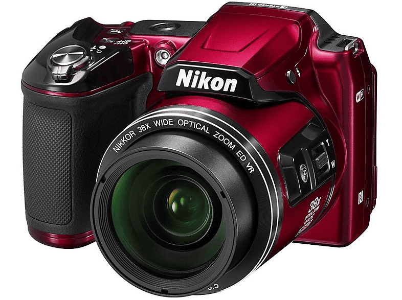 Cámara bridge | Nikon Coolpix L840 Rojo, 16 Mp, Full HD | MediaMarkt