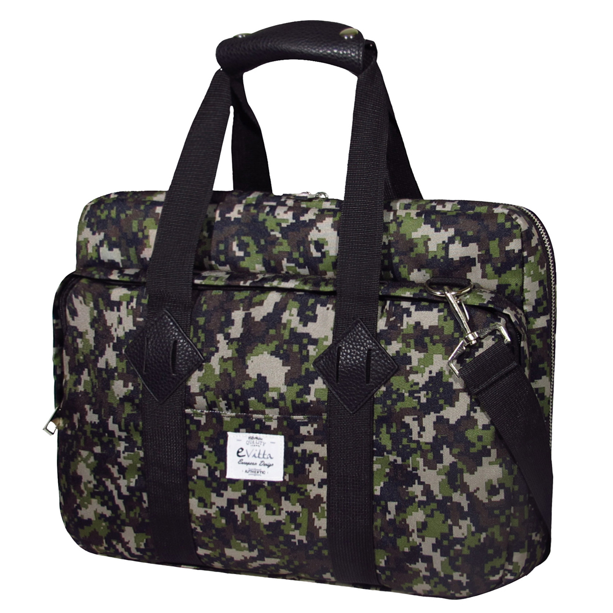 Maletín para portátil - e-Vitta Messenger, para portátiles de 16", Maletín clásico Camuflaje