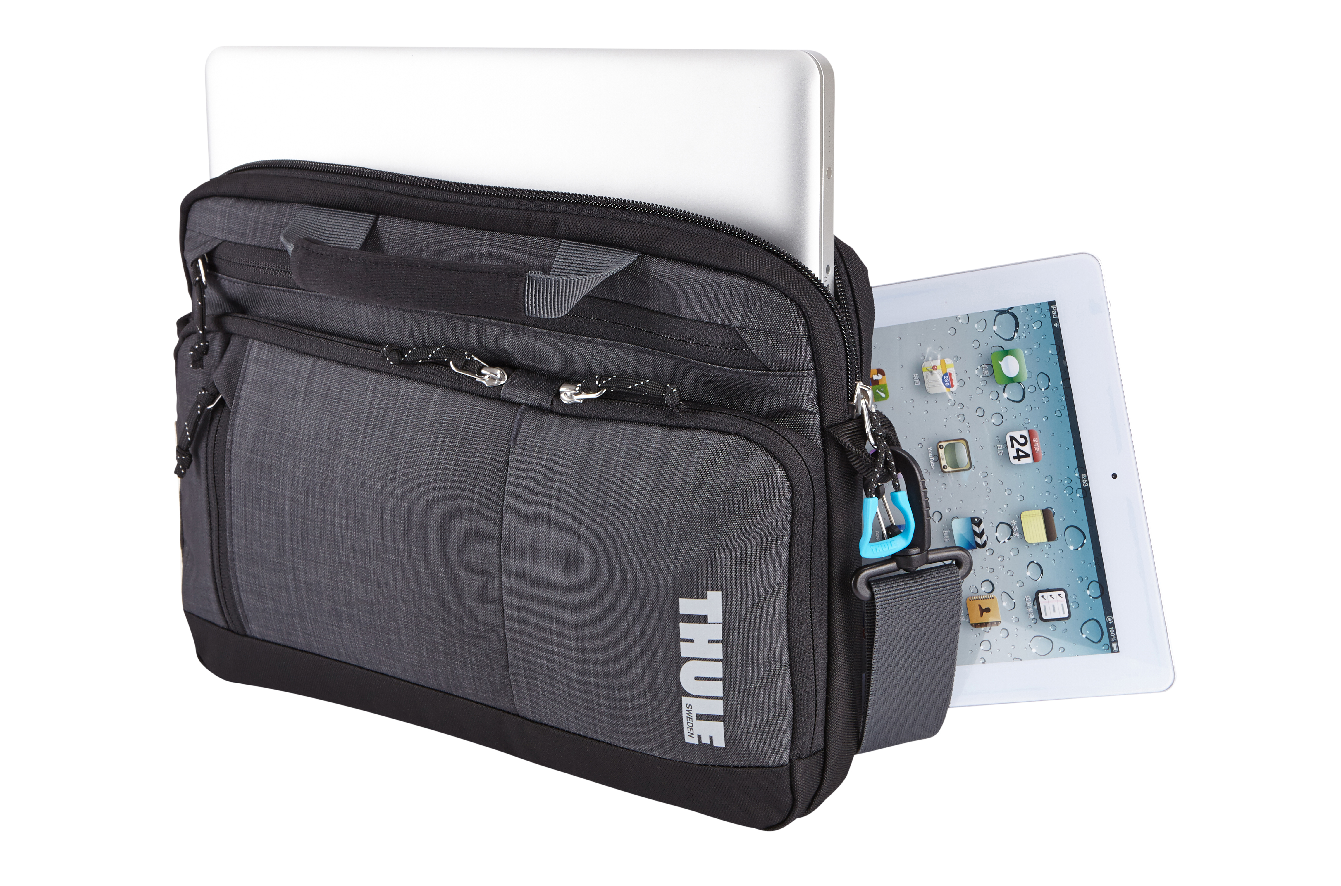 Maletín para portátil - Case-Logic TSDA113G STRAVAN, Apto para MacBook de 13", Gris